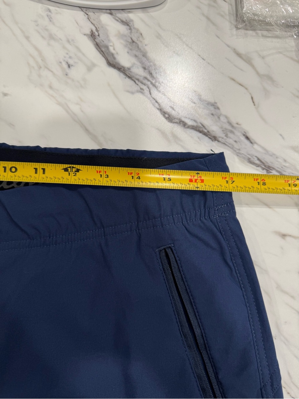 Eddie Bauer Blue Jogger Pants Women’s Size 14 Elastic Waist Zip Pockets - Picture 6 of 14